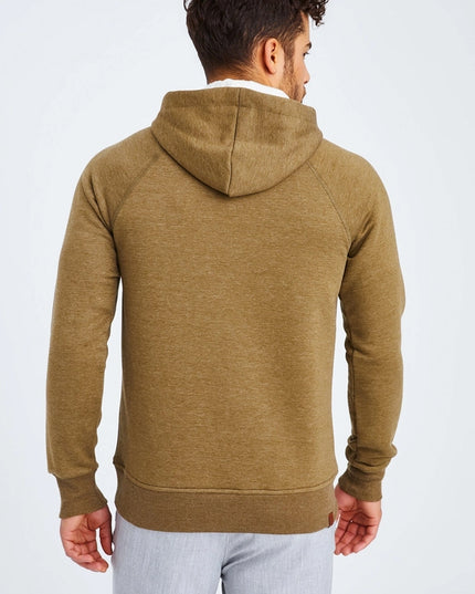 Men'S Hoodie Hood Khaki Melange-Hoodie-Leif Nelson GmbH-Urbanheer