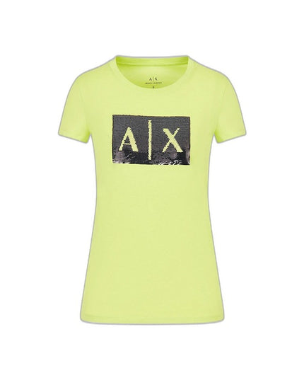 Armani Exchange Women T-Shirt-Clothing T-shirts-Armani Exchange-yellow-XS-Urbanheer