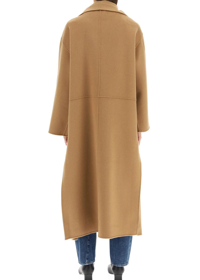 Toteme Signature Wool Cashmere Coat-Clothing - Women-TOTEME-Brown-M-Urbanheer