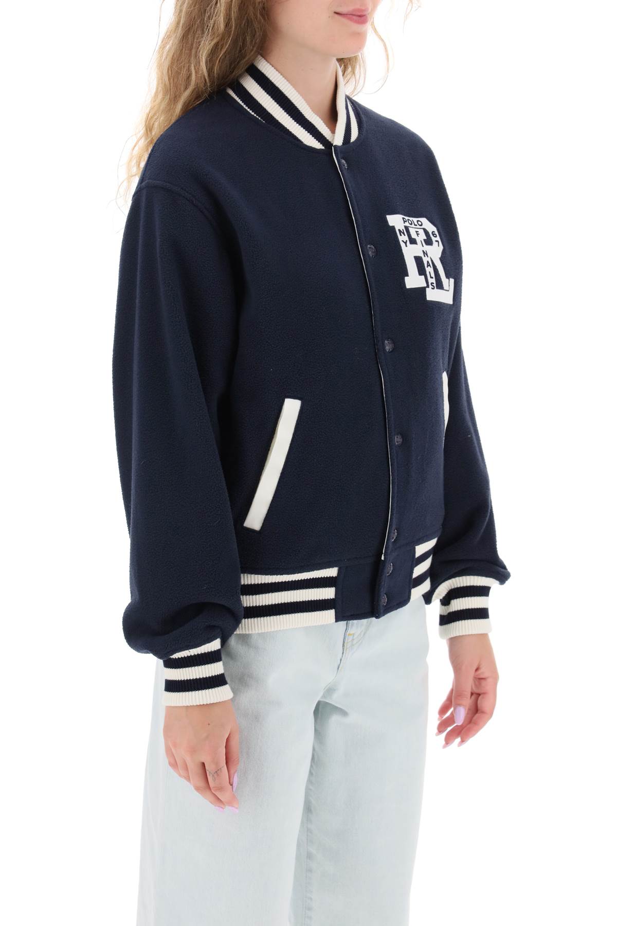 Polo Ralph Lauren Double-Face Varsity Jacket-Clothing Women Jackets-Ralph Lauren-Urbanheer