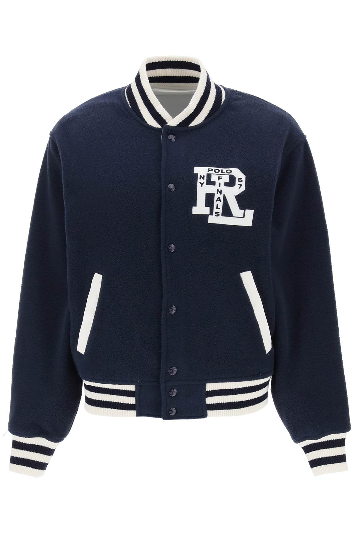 Polo Ralph Lauren Double-Face Varsity Jacket-Clothing Women Jackets-Ralph Lauren-Blue-S-Urbanheer