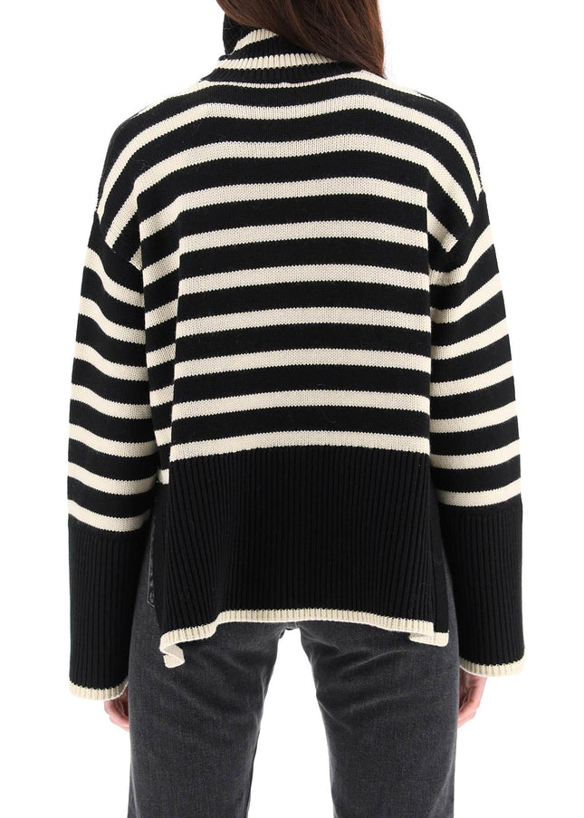 Toteme striped wool cotton turtleneck