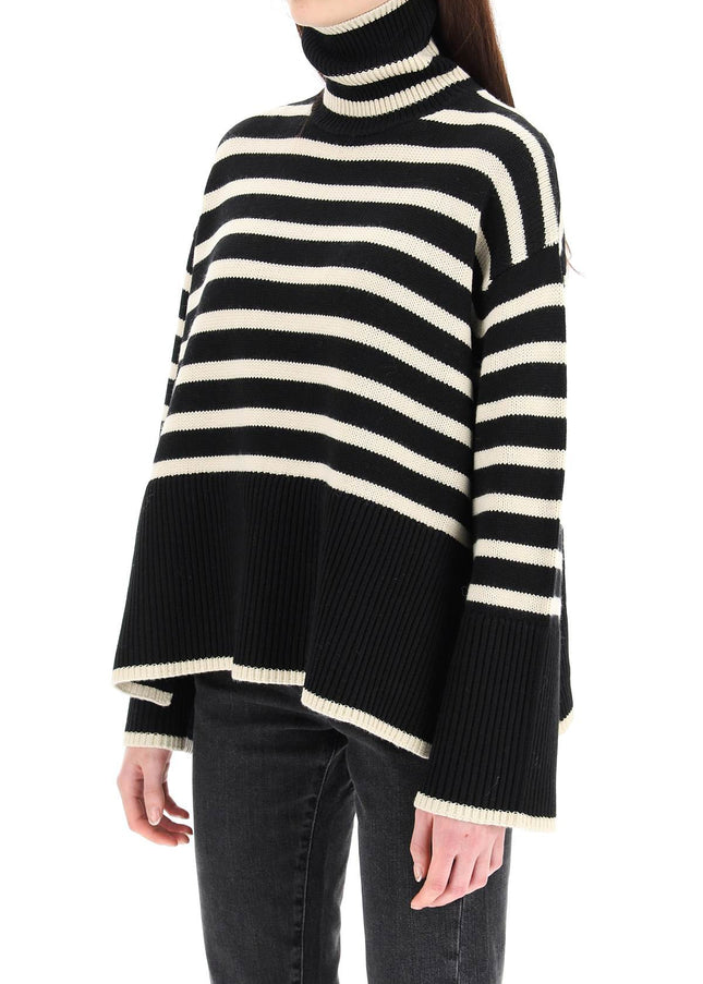 Toteme striped wool cotton turtleneck