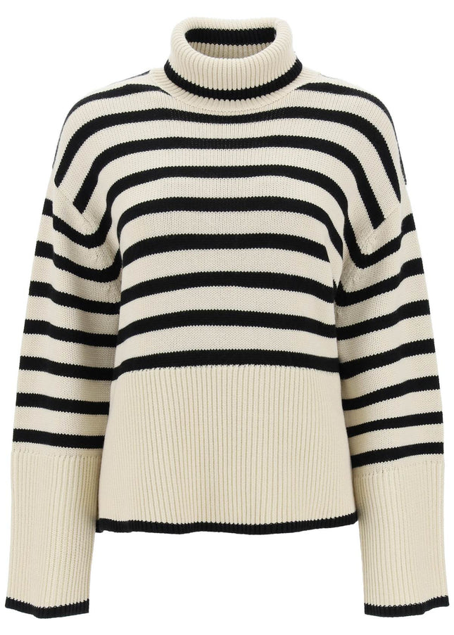 Toteme striped wool cotton turtleneck