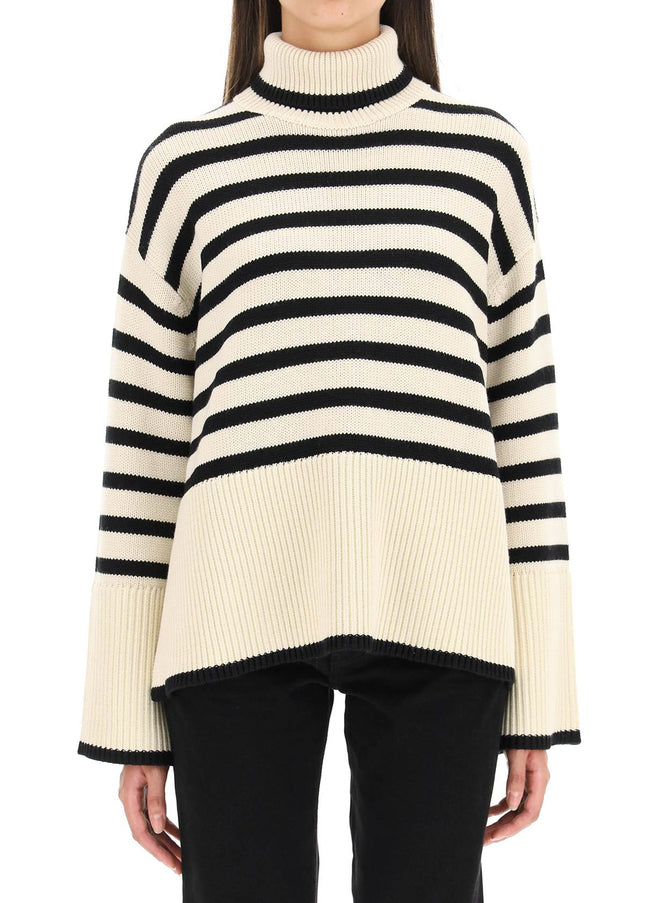 Toteme striped wool cotton turtleneck