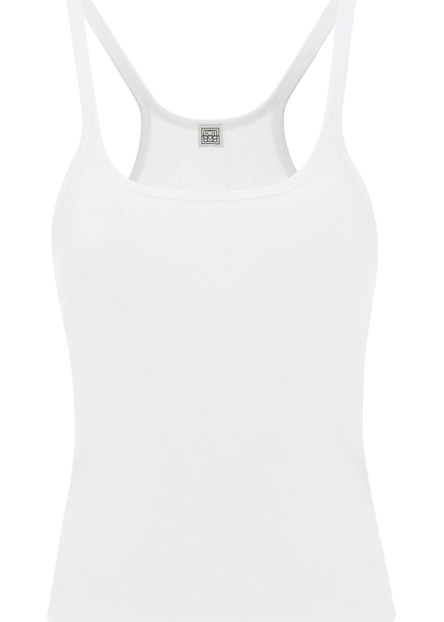 Toteme scoop neck rib tank top