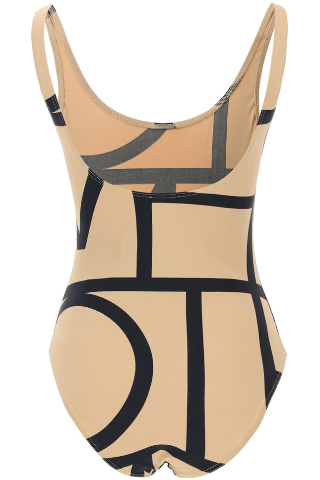 Toteme one piece monogram swimsuit