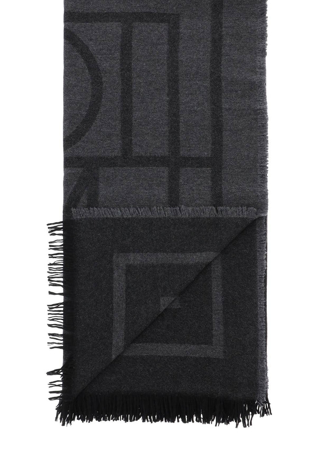 Toteme cashmere blend monogram scarf