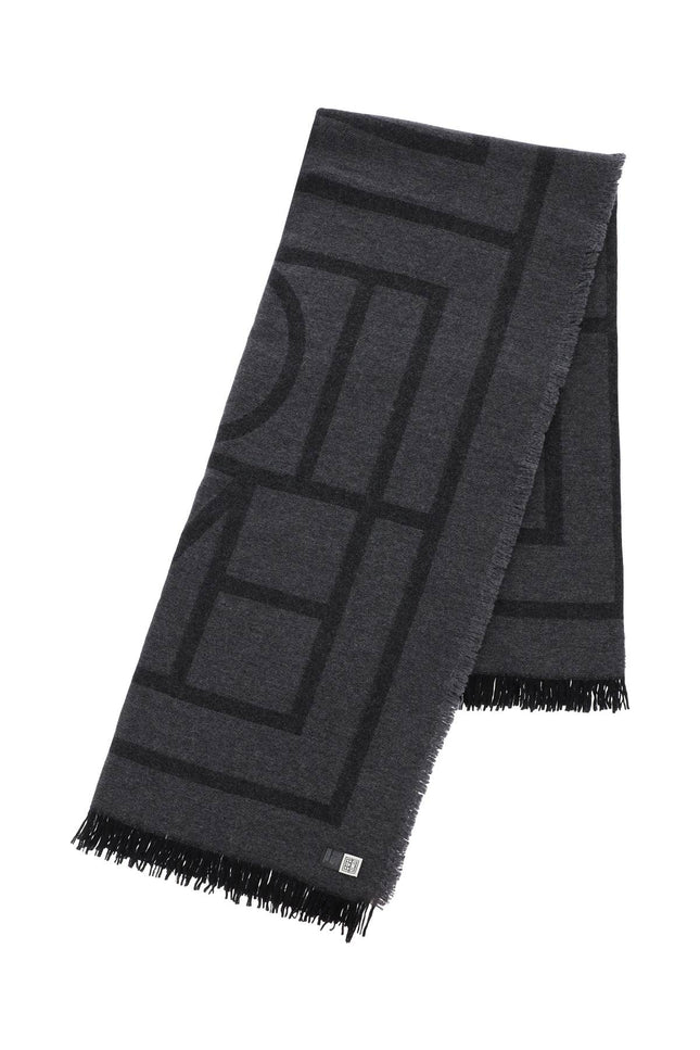 Toteme cashmere blend monogram scarf