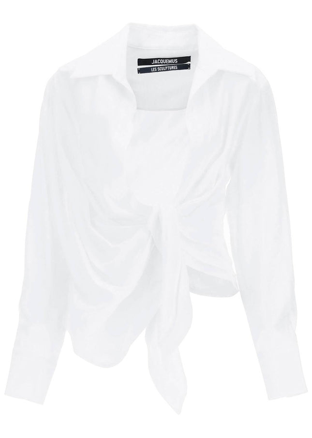 Jacquemus 'la chemise bahia' draped blouse