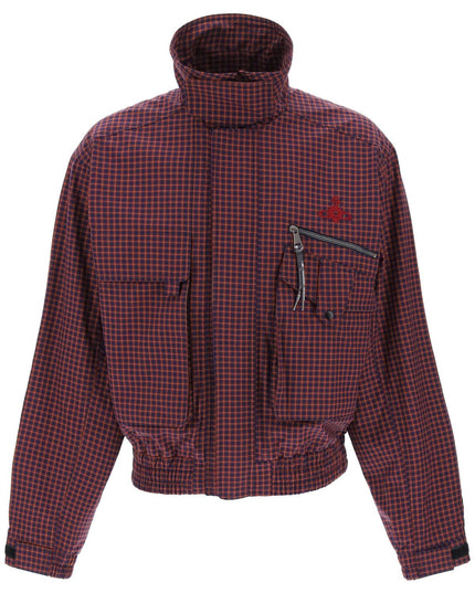 Vivienne Westwood micro tartan memphis bomber jacket