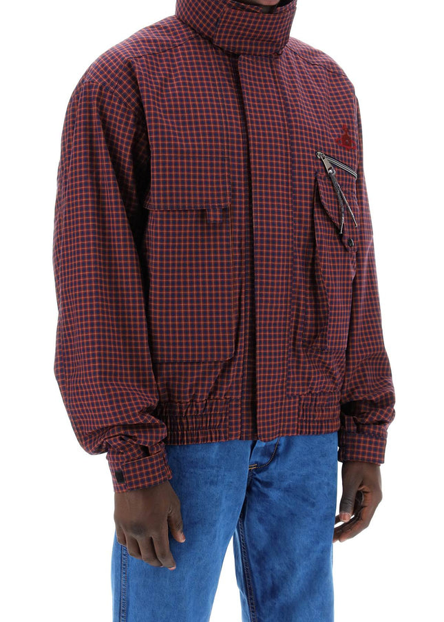 Vivienne Westwood micro tartan memphis bomber jacket