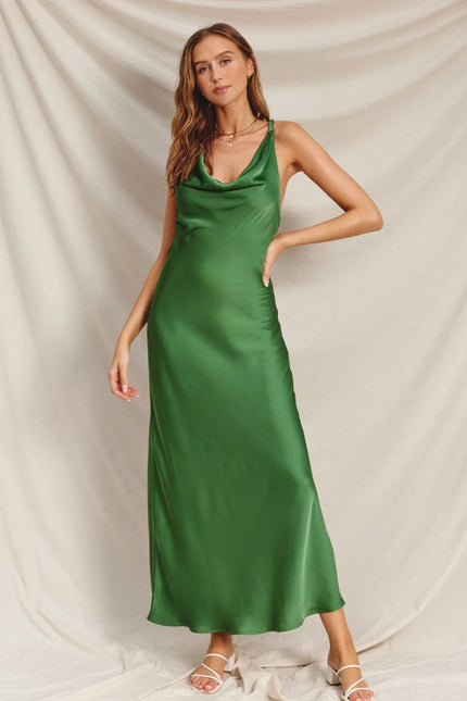 Life Of A Party Twisted Strap Maxi Dress Ibiza Green-Dress-Dress Forum-S-Urbanheer