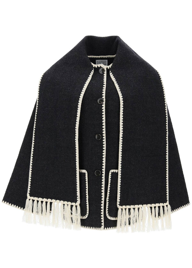 Toteme embroidered scarf jacket