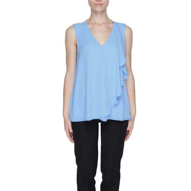 Sandro Ferrone Women Blouse-Clothing Blouse-Sandro Ferrone-light blue-40-Urbanheer