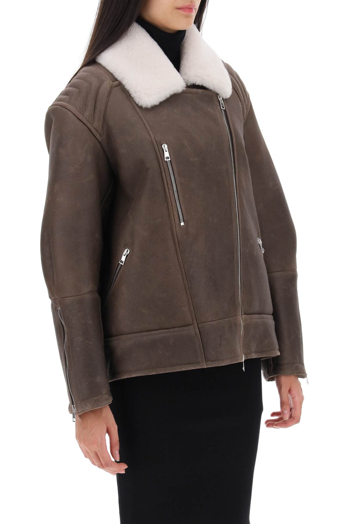 Blancha Shearling Jacket Luxury-Jacket-Blancha-Urbanheer