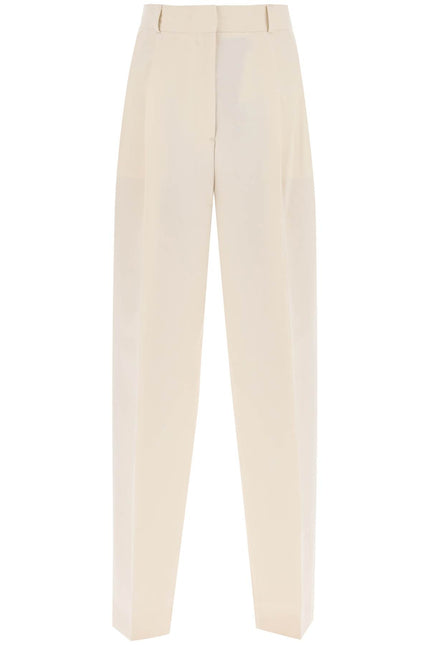 Toteme double-pleated viscose trousers