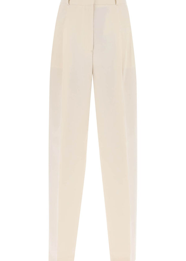 Toteme double-pleated viscose trousers