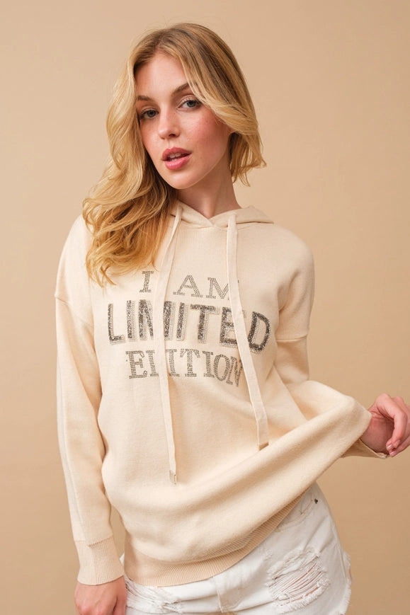 I Am Limited Edition Soft Hoodie Sweater BEIGE-Sweater-Blue B-Urbanheer