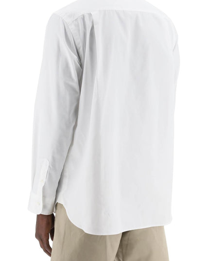 Sacai layered poplin effect shirt with