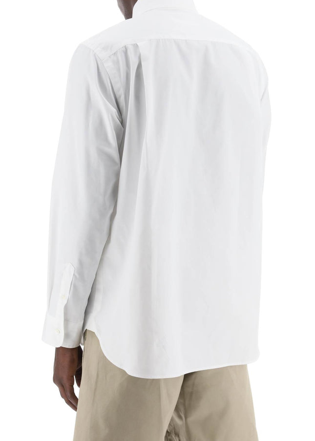 Sacai layered poplin effect shirt with