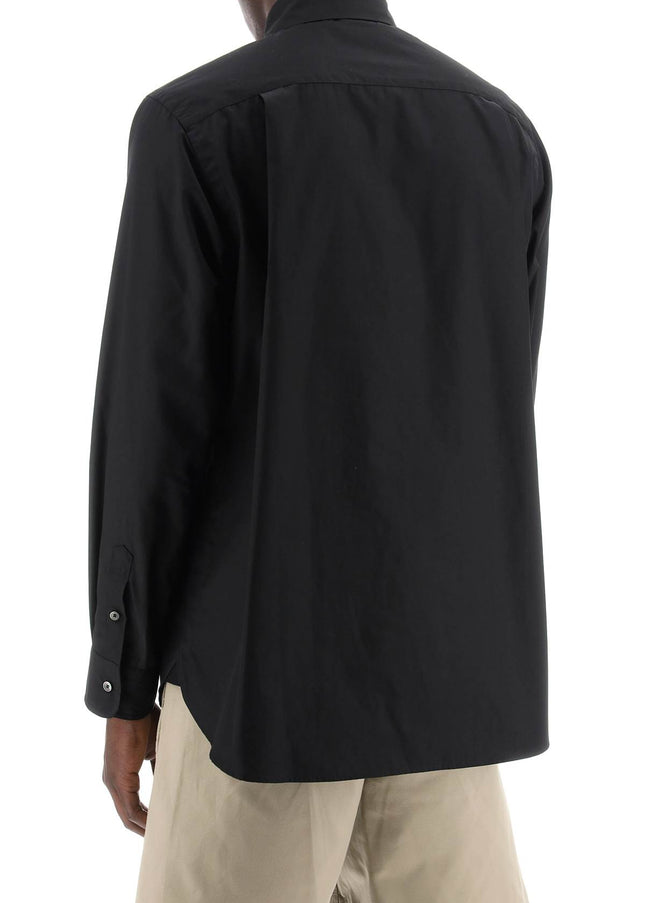 Sacai layered poplin effect shirt with