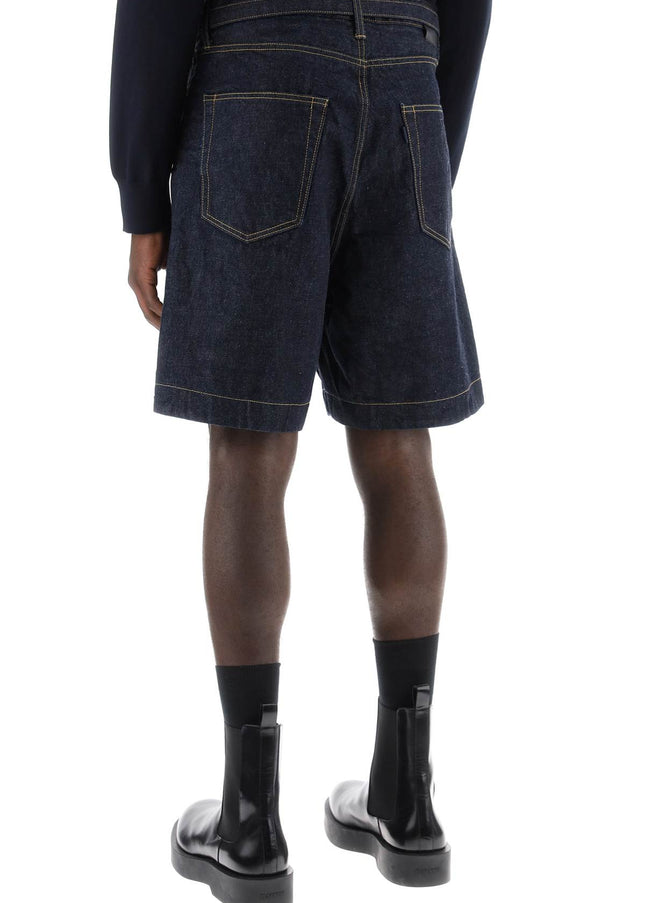 Sacai denim bermuda shorts with removable belt