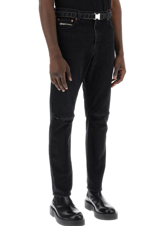 Sacai slim jeans with belt