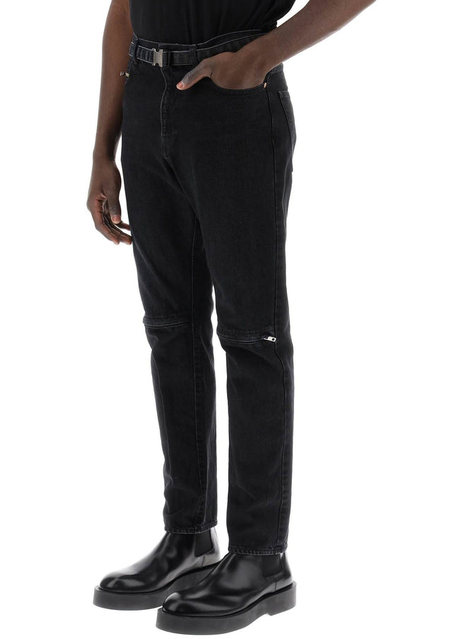 Sacai slim jeans with belt