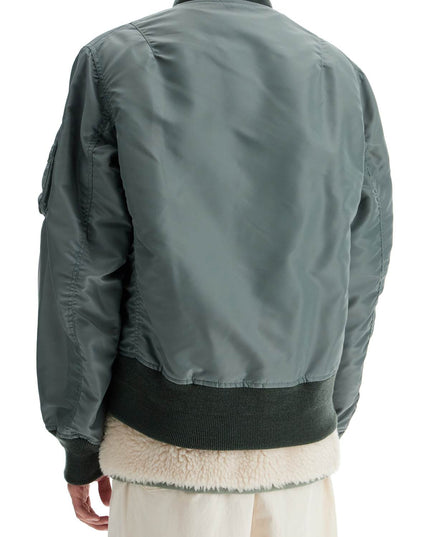 Sacai layered hybrid bomber jacket