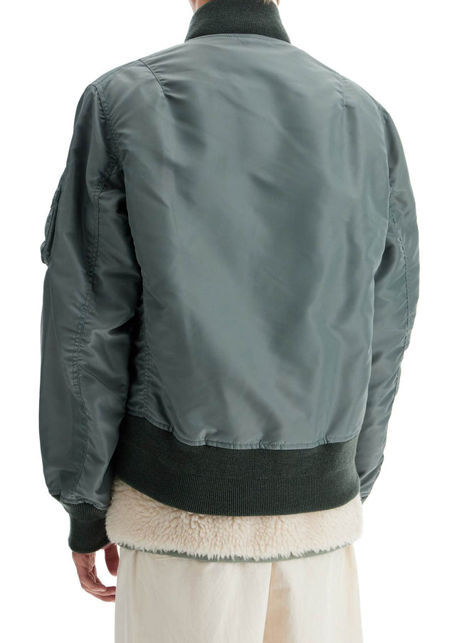 Sacai layered hybrid bomber jacket