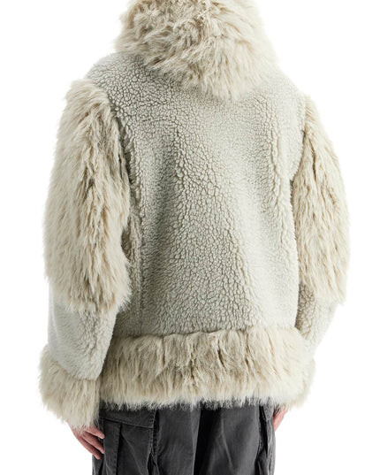 Sacai hooded fleece jacket with hood