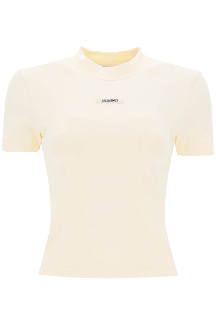 Women Jacquemus 'Le T-Shirt Gros Grain' Crew-Neck T-Shirt-Jacquemus-Urbanheer