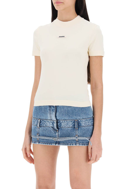 Women Jacquemus 'Le T-Shirt Gros Grain' Crew-Neck T-Shirt-Jacquemus-Urbanheer