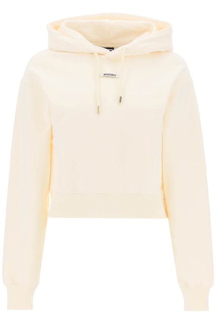 Jacquemus 'Le Hoodie Gros Grain' Cropped Hoodie-Jacquemus-XS-Neutro-Urbanheer