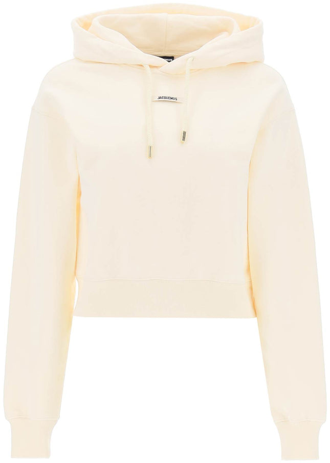 Jacquemus 'Le Hoodie Gros Grain' Cropped Hoodie-Jacquemus-XS-Neutro-Urbanheer