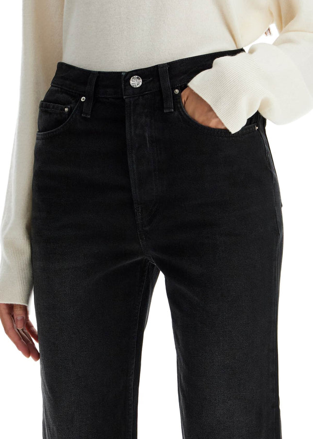 Toteme classic fit jeans with frayed hemline