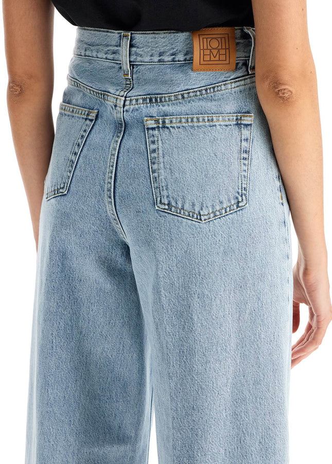 Toteme wide leg jeans in organic cotton