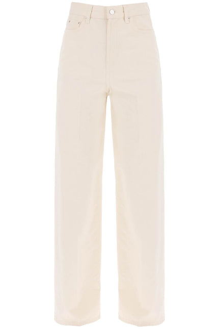 Toteme organic cotton wide leg jeans.