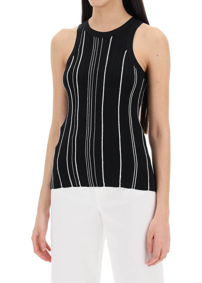 Toteme ribbed knit tank top with spaghetti