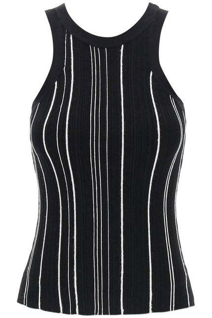 Toteme ribbed knit tank top with spaghetti