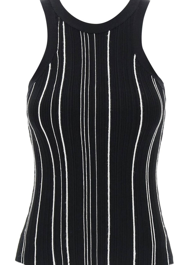 Toteme ribbed knit tank top with spaghetti