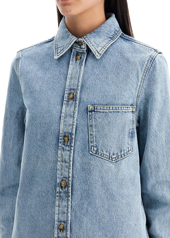 Toteme denim overshirt with pocket detail