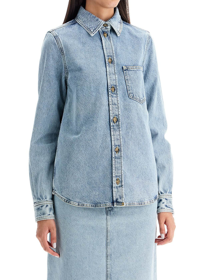 Toteme denim overshirt with pocket detail