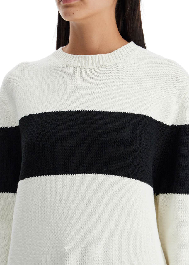 Toteme crewneck pullover with contrasting band