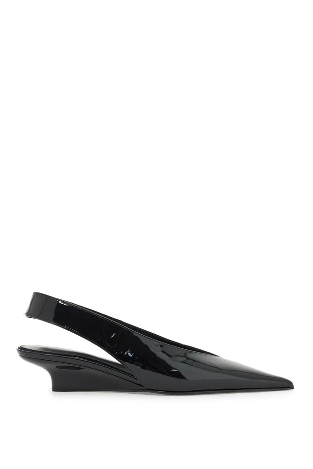 Toteme slingback patent leather wedge dã©col