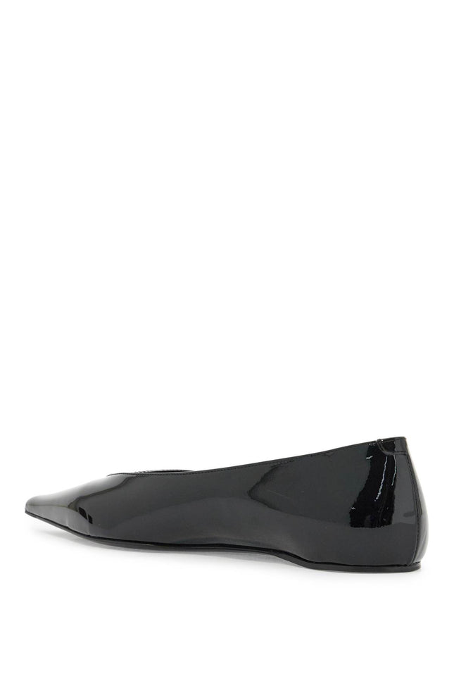 Toteme asymmetric patent leather baller