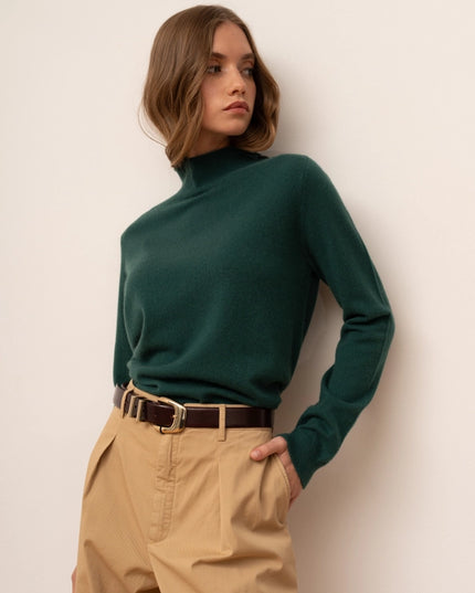 Odette Sweater Green-Sweater-Bel Cashmere-Urbanheer