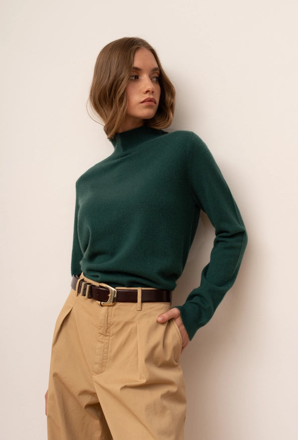 Odette Sweater Green-Sweater-Bel Cashmere-Urbanheer