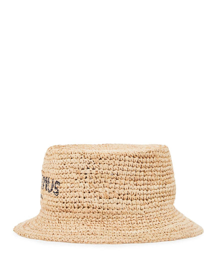 Jacquemus peach bucket hat for a stylish